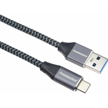 PremiumCord USB-C - USB-A 3.0 Braided 2 m USB кабел (KU31CS2)