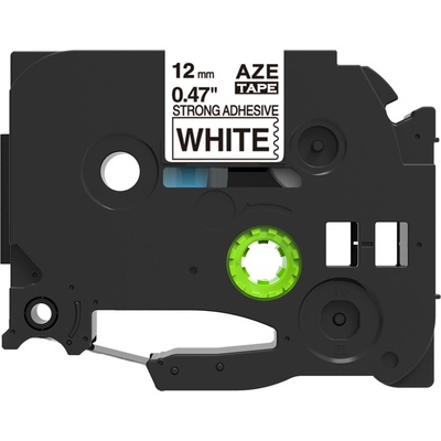 Alternatívna páska Brother TZ-S231/TZe-S231 12mm x 8m extra adhezívna čierna tlač/biela podklad