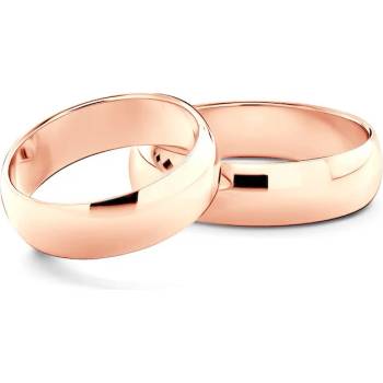 Image 1 of SAVICKI Сватбени халки: розово злато, полукръгъл профил. 6 мм