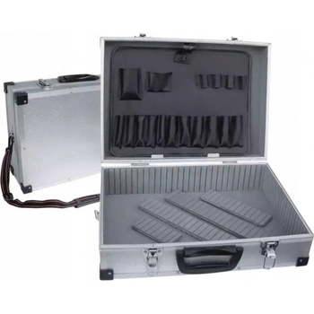DEDRA Hliníkový kufr na nářadí 460x325x150 stříbrný