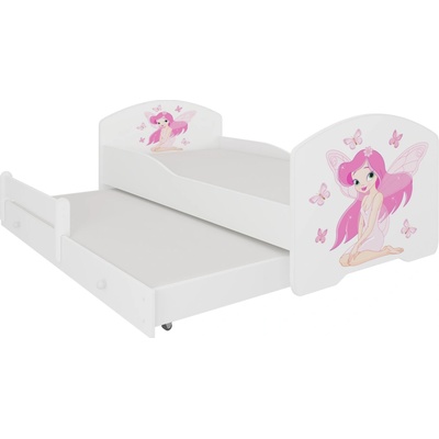 Dvojlôžko Pepe II Girl with Wings 160 s matracmi Biela CH-Pep-II-Girl - win-E1020 ADRK FURNITURE
