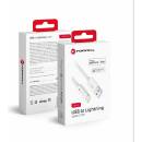 Forcell C703 USB > Lightning, MFI 2,4A/5V 12W, 1m, bílý