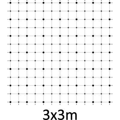 Montážní sada pro zelenou stěnu - nerez, rozměr 3 x 3 m