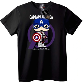 NOONEBRAND Тениска Captain America Краят на Играта - 6XL, White