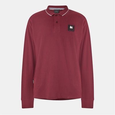 Money Patch LS Polo - Red