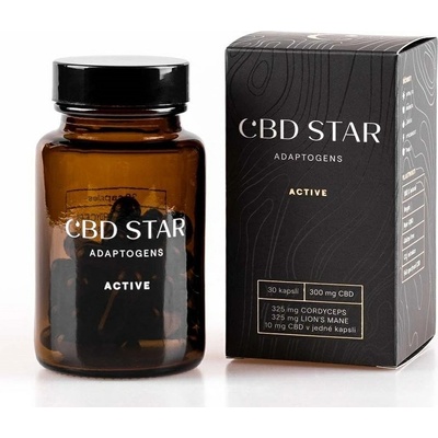 CBD Star Liečivé huby s CBD - aktívne adaptogény, 30 kapsúl