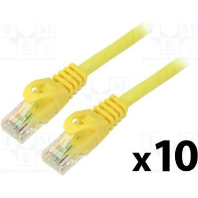Lanberg PCU6-20CC-0100-Y Patch U/UTP Cat 6 RJ45 vidlice z obou stran lanko CCA