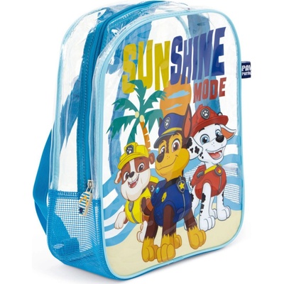 Arditex ДЕТСКА ПЛАЖНА РАНИЦА ПРОЗРАЧНА paw patrol 32*25*23