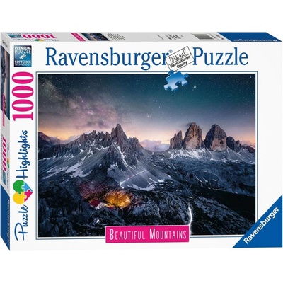 RAVENSBURGER Dechberoucí hory: Tre Cime Dolomity Itálie 1000 dílků – Zboží Dáma