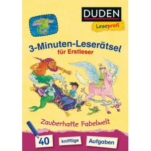3-Minuten-Leserätsel für Erstleser: Zauberhafte Fabelwelt | Susanna Moll, Sebastian Coenen (ISBN: 9783737334372)