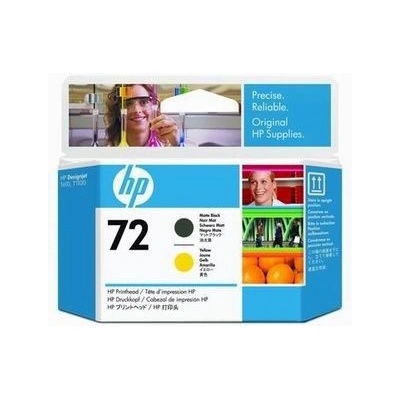 HP C9384A, 72 матово черно/жълто (matte black/yellow) оригинална печатаща глава (C9384A)