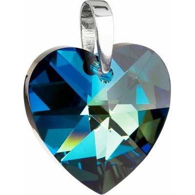 Pavona Strieborný prívesok s krištáľmi Swarovski modré srdce 34002.5
