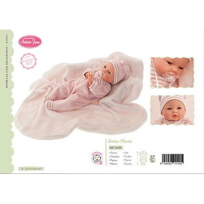 Antonio Juan 14155 Mrkací miminko se zvuky 37 cm Bimba