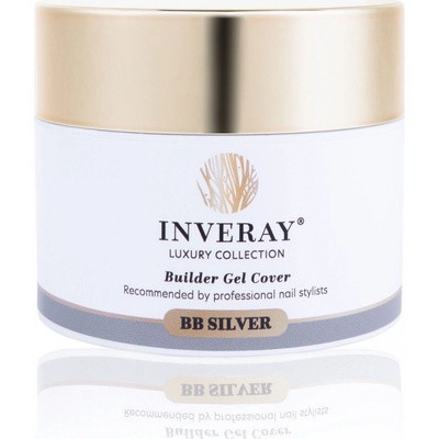 Inveray stavebný UV/LED Gél na nechty Cover BB silver 50 ml