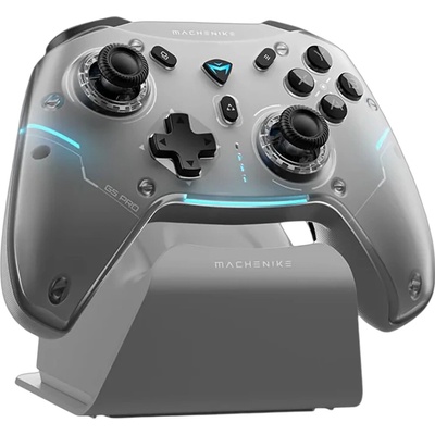Bezdrátový herní ovladač Machenike G5Pro Max s nabíjecí stanicí – šedý