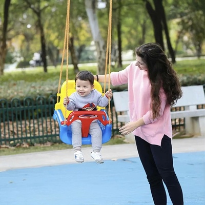 Real Garden Dětská zahradní houpačka 3v1 s opěrkou