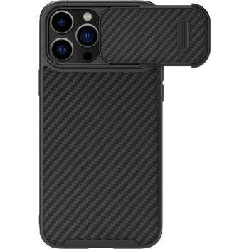 Nillkin Кейс с протектор за камера Nillkin Synthetic Fiber S за iPhone 14 Pro, 6.1"", 2022, черен (KXG0037992)