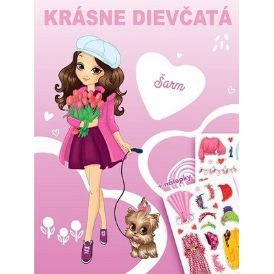Krásne dievčatá šarm nálepky