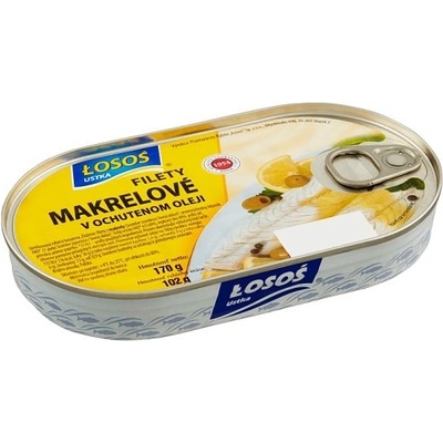 Łosoś Makrelové filety v ochutenom oleji 170 g