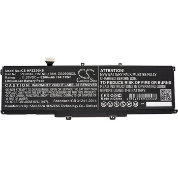 Image 1 of Cameron Sino Батерия за лаптоп HP ZBook Studio G5, ZBook Studio X360 G5 5CN15PA, HSTNN-1B8H LiIon 11, 55V 8200mAh CAMERON SINO (CS-HPZ536NB)