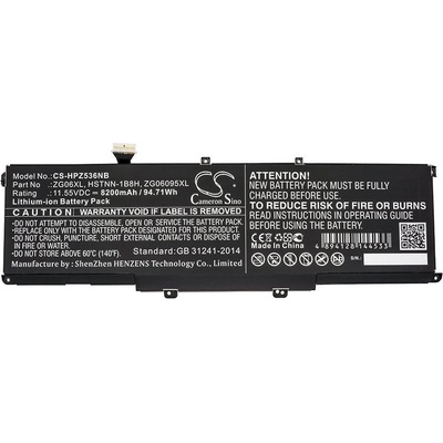 Cameron Sino Батерия за лаптоп HP ZBook Studio G5, ZBook Studio X360 G5 5CN15PA, HSTNN-1B8H LiIon 11, 55V 8200mAh CAMERON SINO (CS-HPZ536NB)