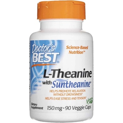Doctor's Best L-Theanín so suntheanínom 150 mg 90 veg. kapsúl