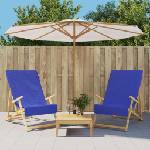 vidaXL Плажни кърпи 2 бр кралско сини 60x135 см текстил 400 GSM (362677)