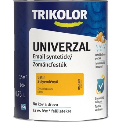 Trikolor univerzal email syntetická 0,75 l hrdzavá červená