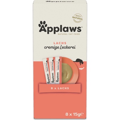 Applaws Creamy Treats losos 8 x 15 g