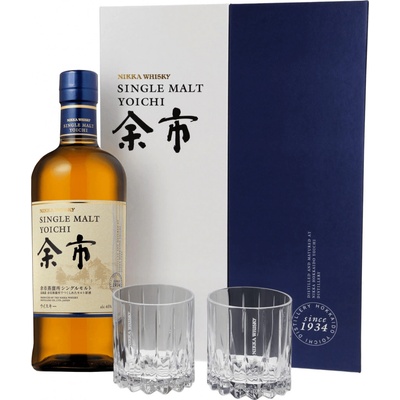 Nikka Yoichi Single Malt 45% 0,7 l (dárkové balení 2 sklenice)