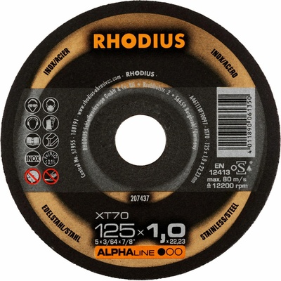 Rhodius Rezný kotúč 125 x 1,0 x 22,23 mm 207437