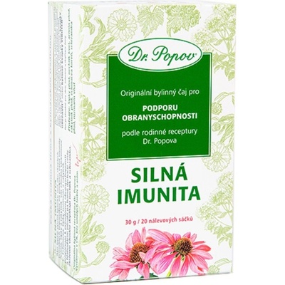 Dr.Popov Silná imunita bylinný čaj 20 x 1,5 g