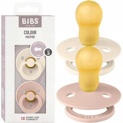 Bibs Colour z prírodného kaučuk 2ks ivory blush 52244