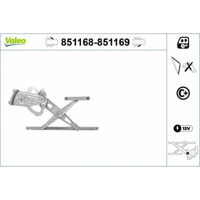 Mechanizmus zdvíhania okna VALEO 851168