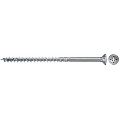 Fischer Vrut do dřevotřísky Power-Fast II 5,0x60 se zapuštěnou hlavou (50 kusů, částečný závit, pozinkovaný)