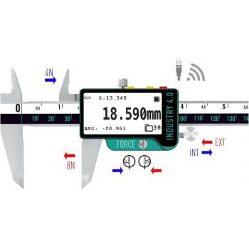 Microtech Дигитален шублер Microtech DataMet E-ink Bi-Force - 150 мм, 0, 005 мм (141093015F)