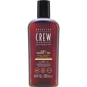 American Crew 3-in-1 Ginger + Tea Shampoo, Conditioner and Body Wash 250 ml