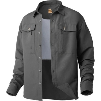 Ezmar Mid Weight košile s dlouhým rukávem soft šedá mid weight – Zboží Dáma