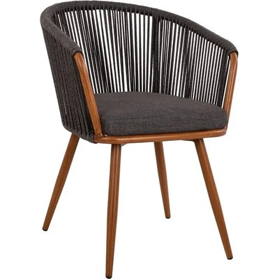 Bogdan Furniture Стол със сиви въжета Мебели Богдан модел Bambu La