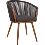 Bogdan Furniture Стол със сиви въжета Мебели Богдан модел Bambu La