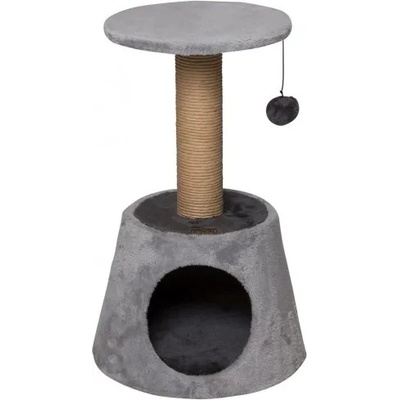 DUVO Juniper катерушка и драскалка за коте, с къщичка, 35х35х56, 5 см, Белгия - 431/442005