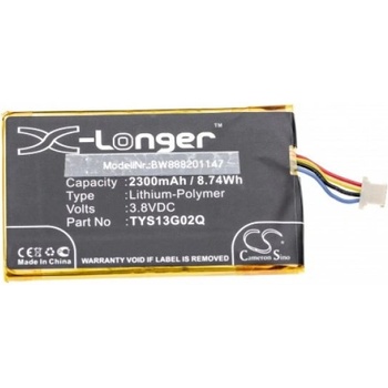 Image 1 of VHBW Батерия за Caterpillar CAT B35, 2300 mAh (888201147)