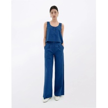 Thinking MU Cobalt Seersucker Manolity Pants blue