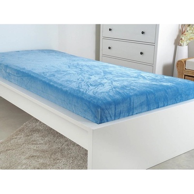 B.E.S. Petrovice mikroflanel prostěradlo Exclusive Modré 180x200