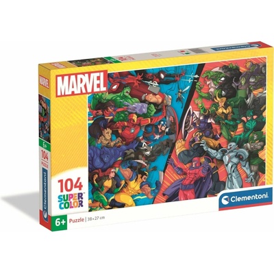 Clementoni Marvel Hrdinovia vs. zloduchovia 104 dielov