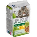 Perfect fit Natural Vitality s krůtím a kuřecím masem pro dospělé kočky 6 x 50 g