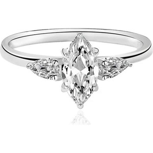 Silenti Jewelry Сребърен пръстен "Рай" - 7 - 54.5мм (17.2мм диам. )