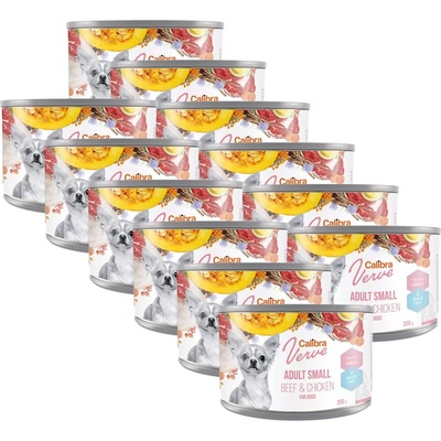 Calibra Dog Verve GF Adult Small Beef & Chicken 12 x 200 г