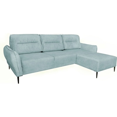 TEDIVA Десен ъглов диван libertad с механизъм за сън- Светло син (mmpal22rm-clo70)