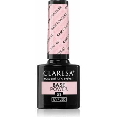 Claresa UV/LED Base Power podkladový lak pre gélové nechty odtieň 02 5 g